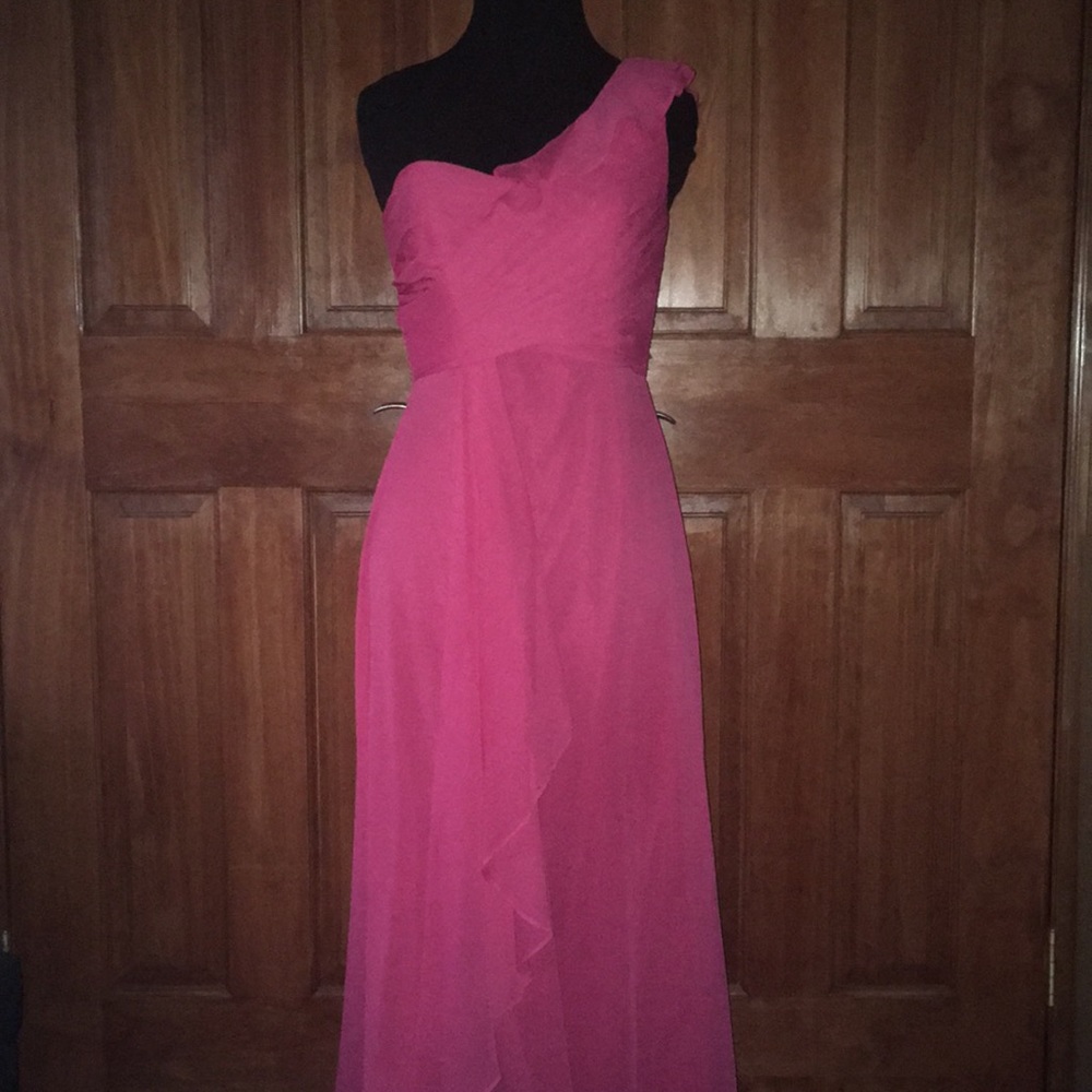 One shoulder formal gown